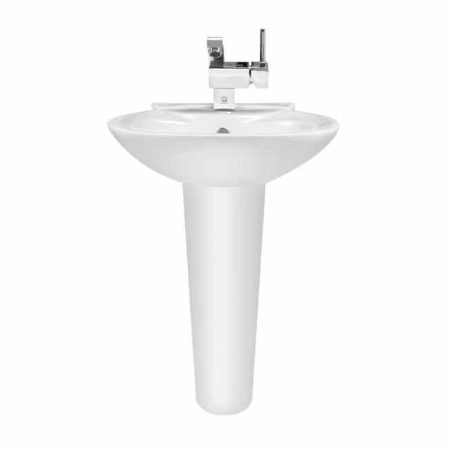 کاسه روشویی پایه دار مروارید مدل گلوریا